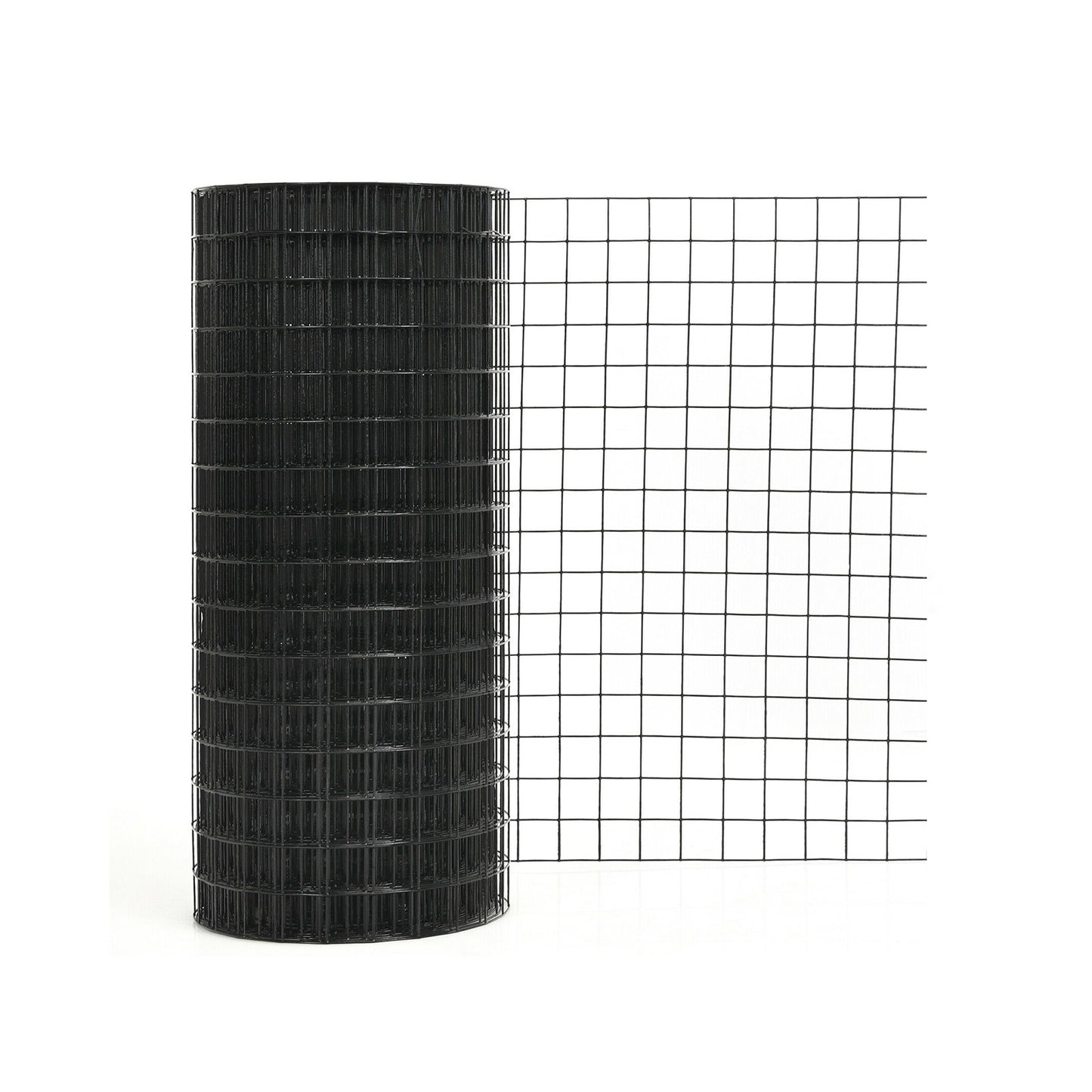 24 x 50 Inch Hardware Cloth 16 Gauge Black Vinyl Coated Welded Wire Mesh 1.5 Inch, Black Decorative Fencing & Flooring at Gallery Canada