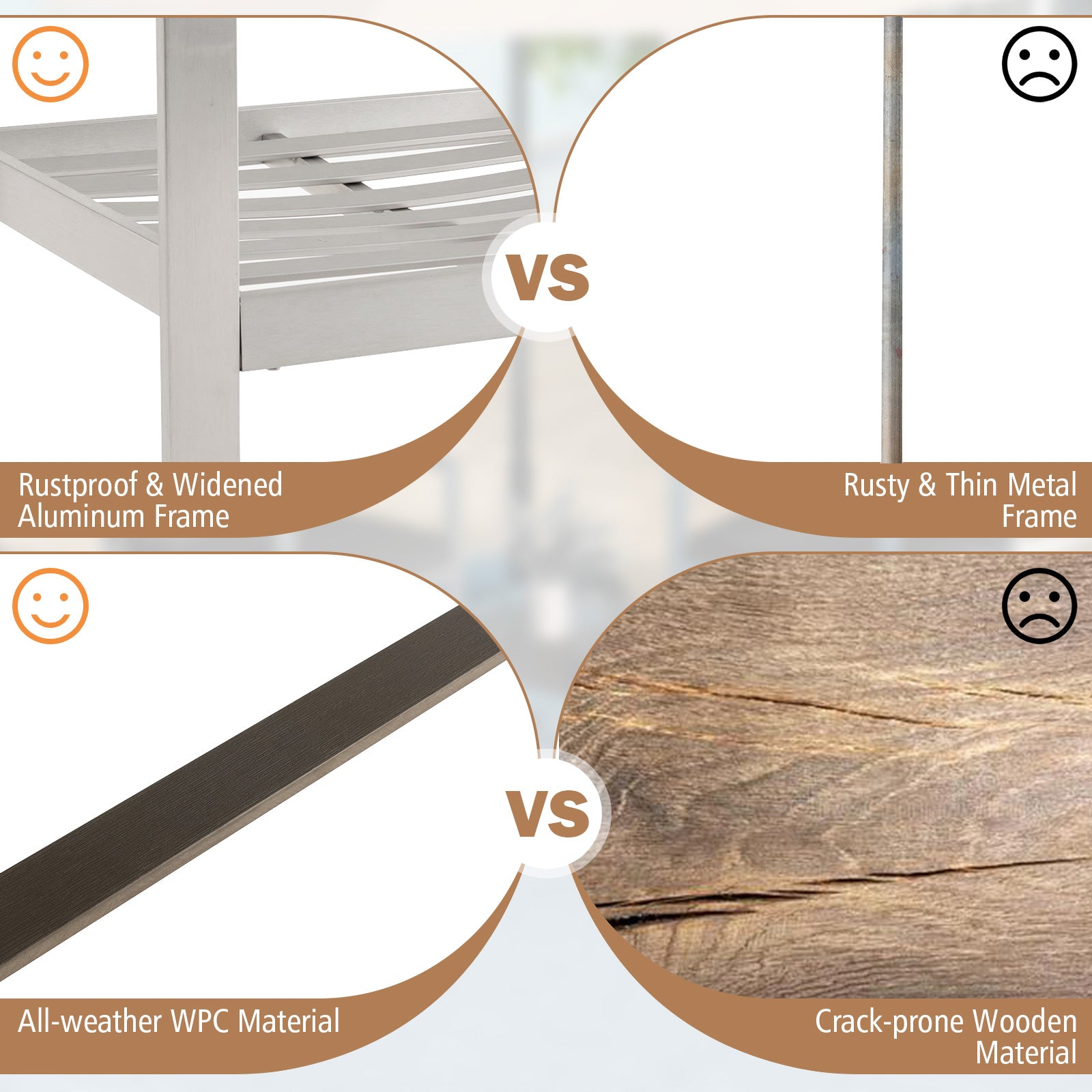 Contemporary Sofa Chair with WPC Armrests and Back Cushions, Gray Sofas & Loveseats at Gallery Canada