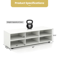Thumbnail for TV Stand for TV up to 55 Inch with 6 Storage Compartments - Gallery View 5 of 10