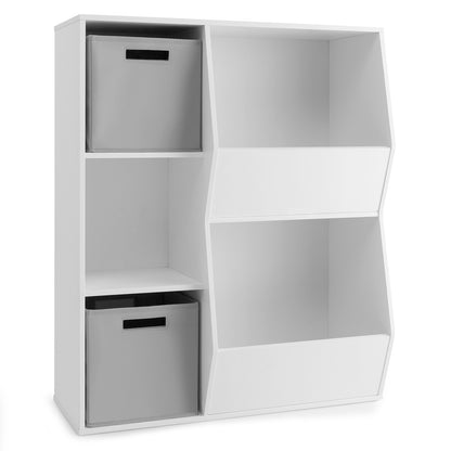 Kids Toy Storage Cabinet Shelf Organizer, White Kids Storage White at Gallery Canada