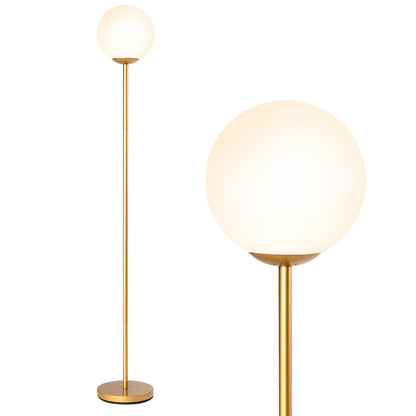 Glass Globe LED Floor Lamp, Golden Table & Floor Lamps at Gallery Canada