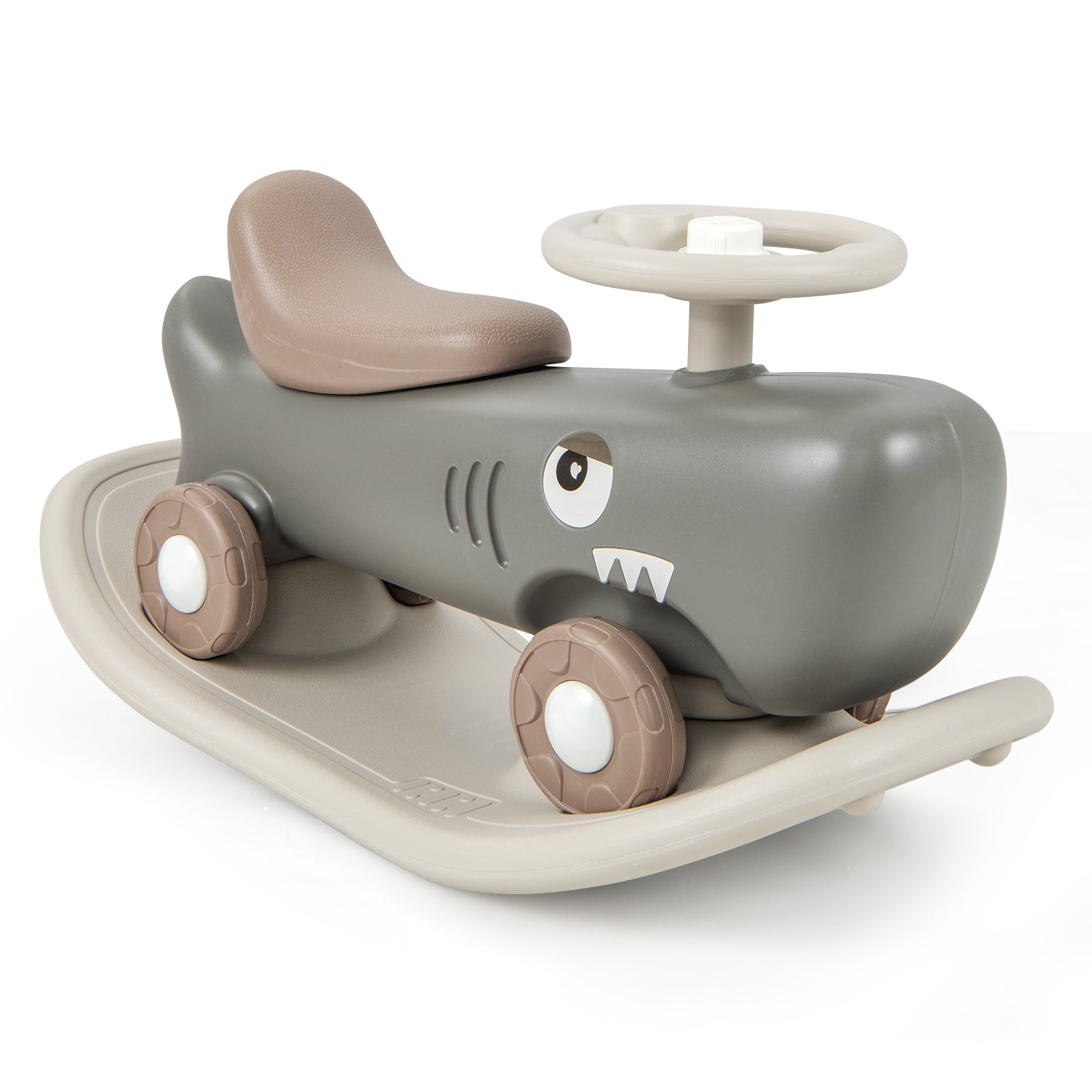 Convertible Rocking Horse and Sliding Car with Detachable Balance Board, Dark Gray Push & Pedal Ride On Toys at Gallery Canada