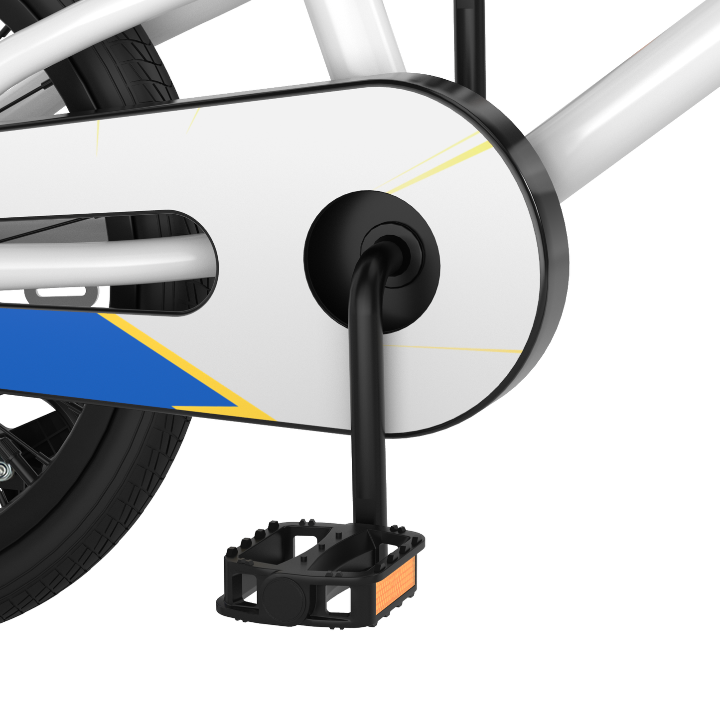 18 Feet Kids Bike with Removable Training Wheels, White Kids Bike at Gallery Canada