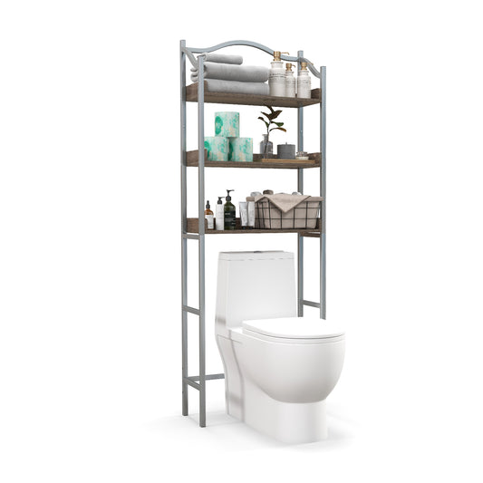 3-Tier Over-The-Toilet Bathroom Storage Rack, Silver Bathroom Etagere Silver at Gallery Canada