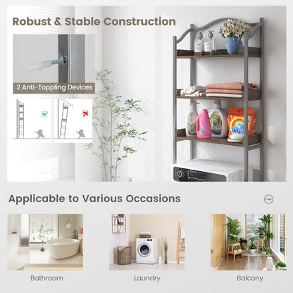 3-Tier Over-The-Toilet Bathroom Storage Rack, Silver Bathroom Etagere at Gallery Canada