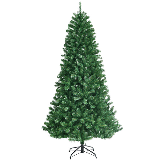Artificial Hinged Christmas Tree, Remote LED Lights, 7', Green Christmas Tree Green at Gallery Canada