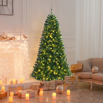Artificial Hinged Christmas Tree, Remote LED Lights, 7', Green Christmas Tree at Gallery Canada