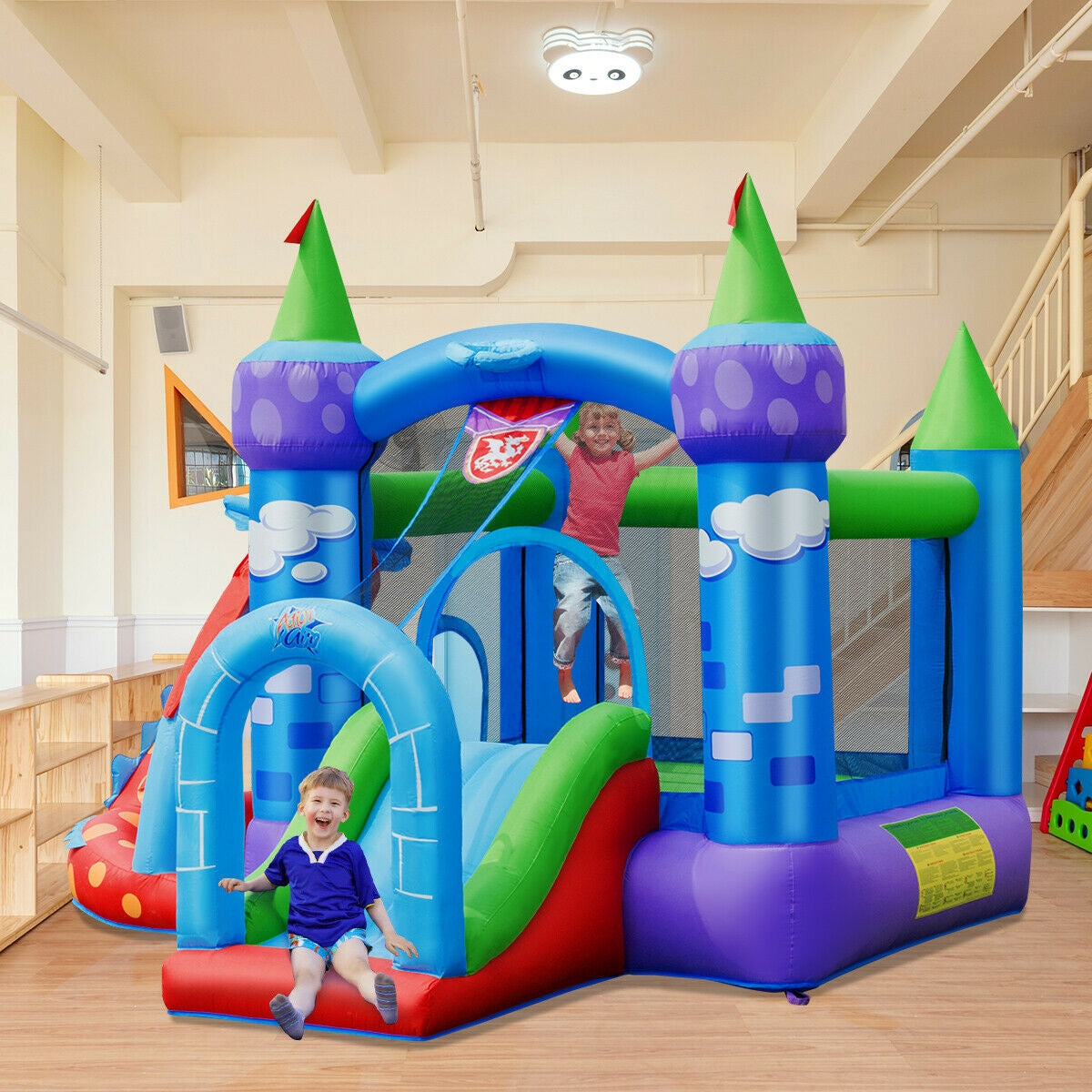 Kids Inflatable Bounce House Dragon Jumping Slide Bouncer Castle with 740W Blower Bounce House at Gallery Canada