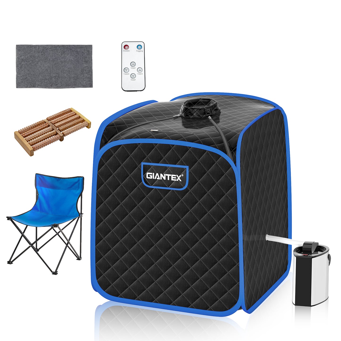 Portable Personal Steam Sauna Spa with Steamer Chair, Black Spa & Salon at Gallery Canada