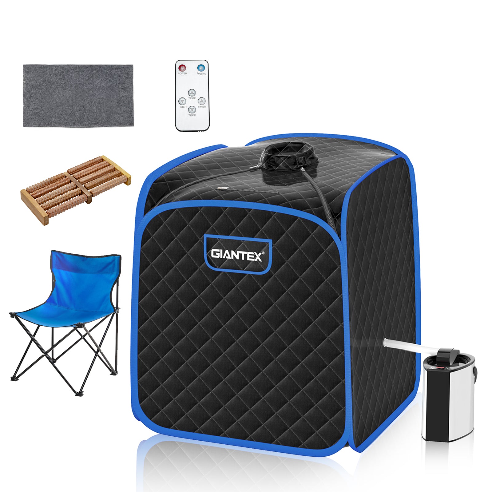 Portable Personal Steam Sauna Spa with Steamer Chair, Black Spa & Salon at Gallery Canada