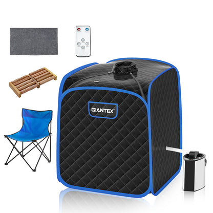Portable Personal Steam Sauna Spa with Steamer Chair, Black Spa & Salon at Gallery Canada