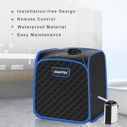 Portable Personal Steam Sauna Spa with Steamer Chair, Black Spa & Salon at Gallery Canada