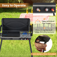 Thumbnail for 2-in-1 Gas Camping Grill and Stove with Detachable Legs - Gallery View 6 of 10
