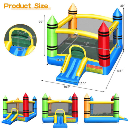 Kids Inflatable Bounce House with Slide and Ocean Balls Not Included Blower - Gallery Canada