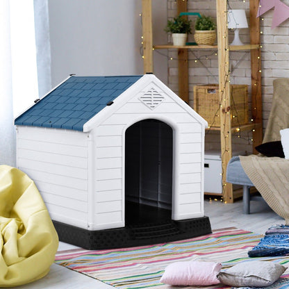 Indoor/Outdoor Waterproof Plastic Dog House Pet Puppy Shelter , Multicolor at Gallery Canada