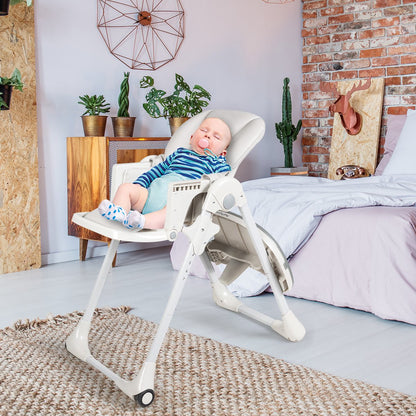 Baby Convertible High Chair with Wheels, Gray at Gallery Canada