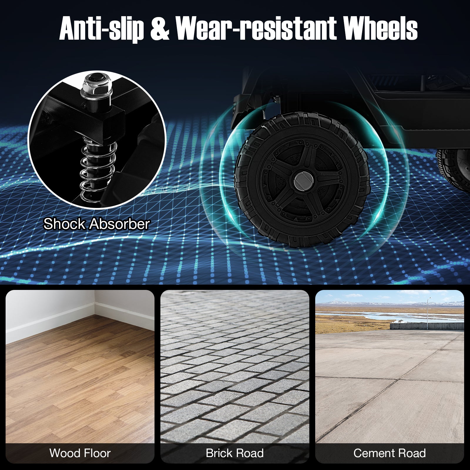 12V Kids Ride On Truck with Remote Control and Headlights, Black Powered Ride On Toys at Gallery Canada