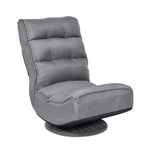 5-Position Folding Floor Gaming Chair, Gray at Gallery Canada