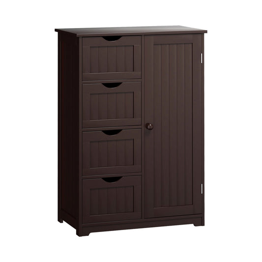 Standing Indoor Wooden Cabinet with 4 Drawers, Brown at Gallery Canada