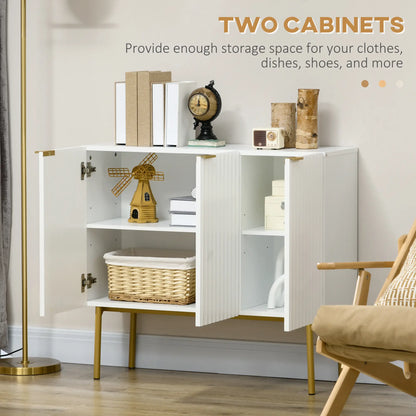 Modern Storage Cabinet, Sideboard Buffet, Gold Legs, White Storage Cabinets at Gallery Canada