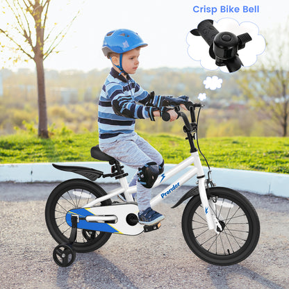 16 Inch Kids Bike with Removable Training Wheels, White Kids Bike at Gallery Canada