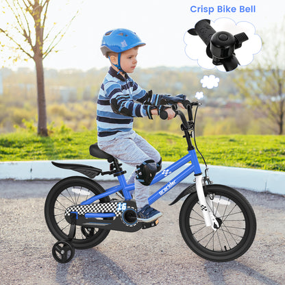 16 Inch Kids Bike with Removable Training Wheels, Navy Kids Bike at Gallery Canada