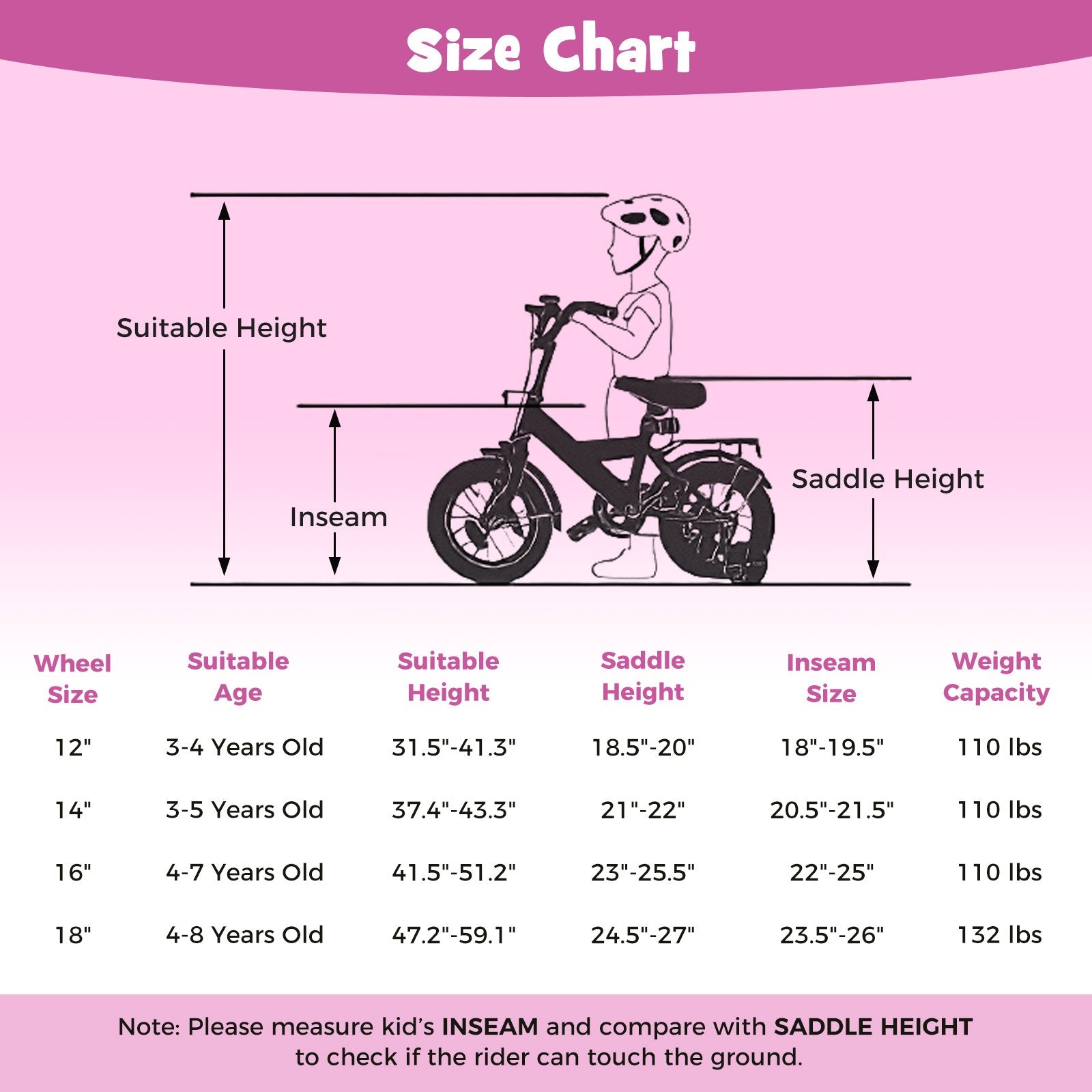 16-Inch Kids Bike with Removable Training Wheels Pink-Brave Hero Scooters at Gallery Canada