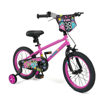 16 Inch Kids Bike with Training Wheels for Ages 4-7 Years Old Pink- Street Art Time, Pink Kids Bike Pink at Gallery Canada