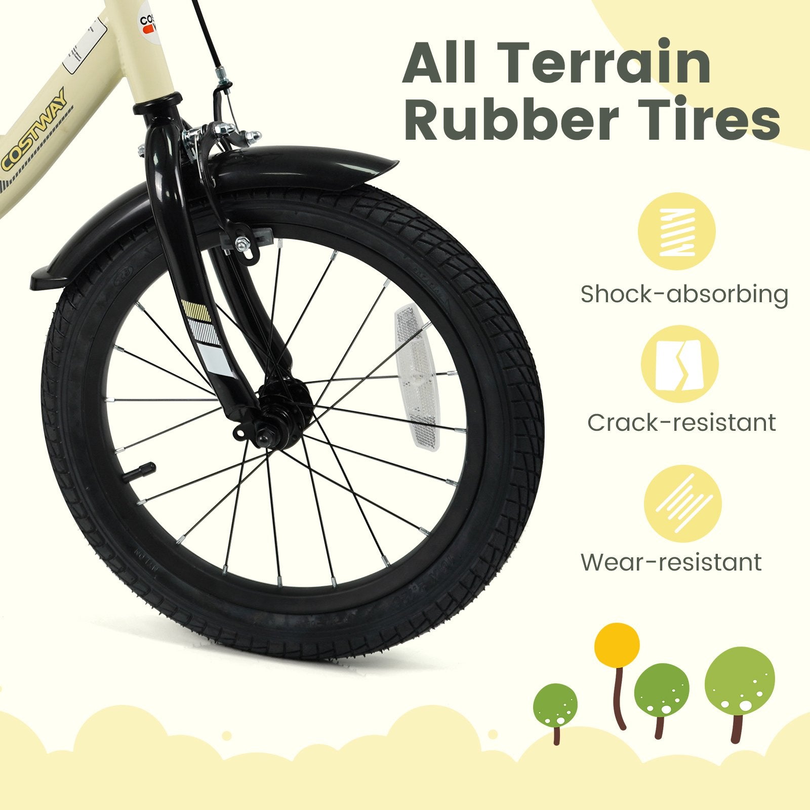 16 Inches Kids Bike Sport Bicycle with Removable Training Wheels Kids Bike at Gallery Canada