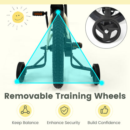 16 Inches Kids Bike Sport Bicycle with Removable Training Wheels Kids Bike at Gallery Canada