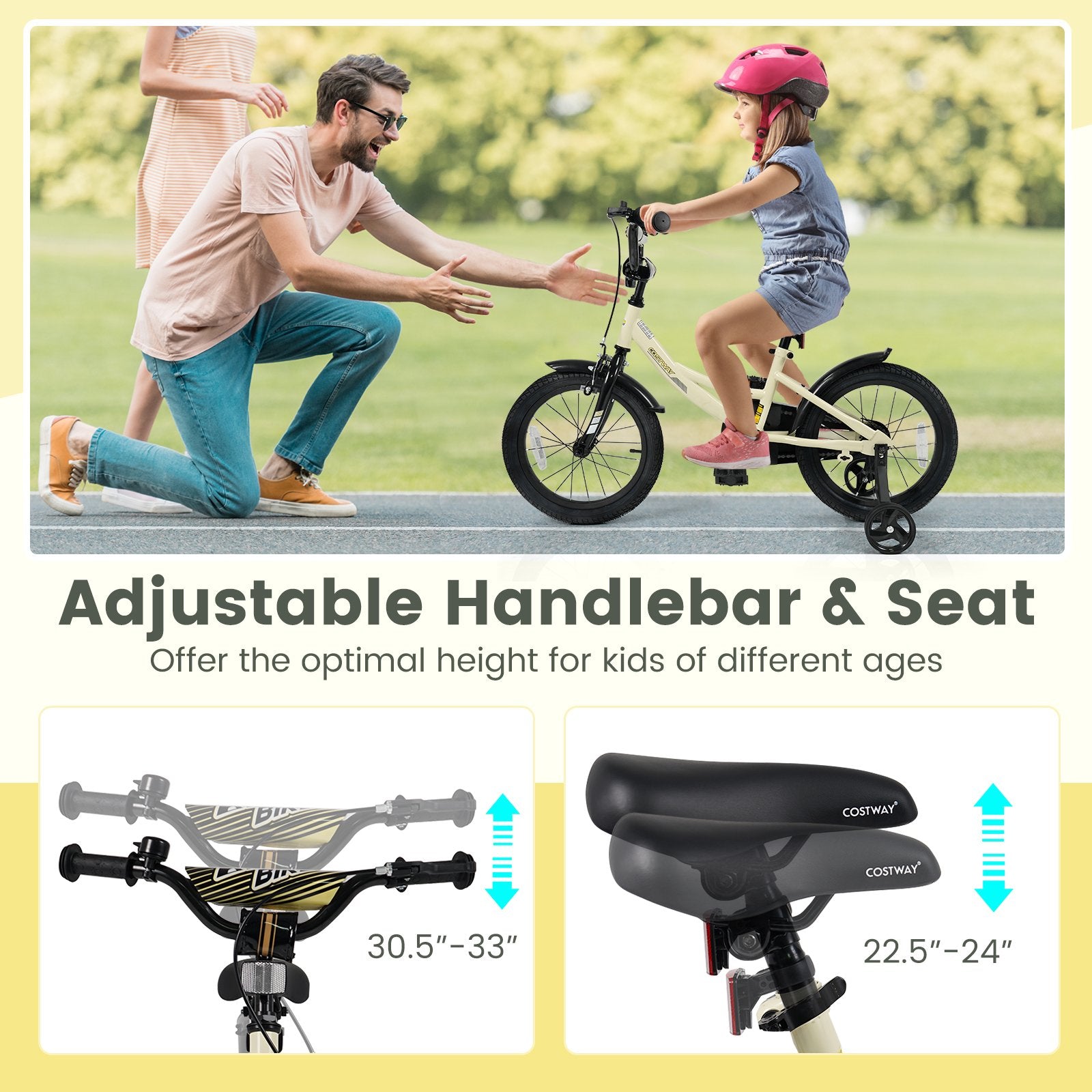 16 Inches Kids Bike Sport Bicycle with Removable Training Wheels Kids Bike at Gallery Canada