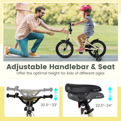 16 Inches Kids Bike Sport Bicycle with Removable Training Wheels Kids Bike at Gallery Canada