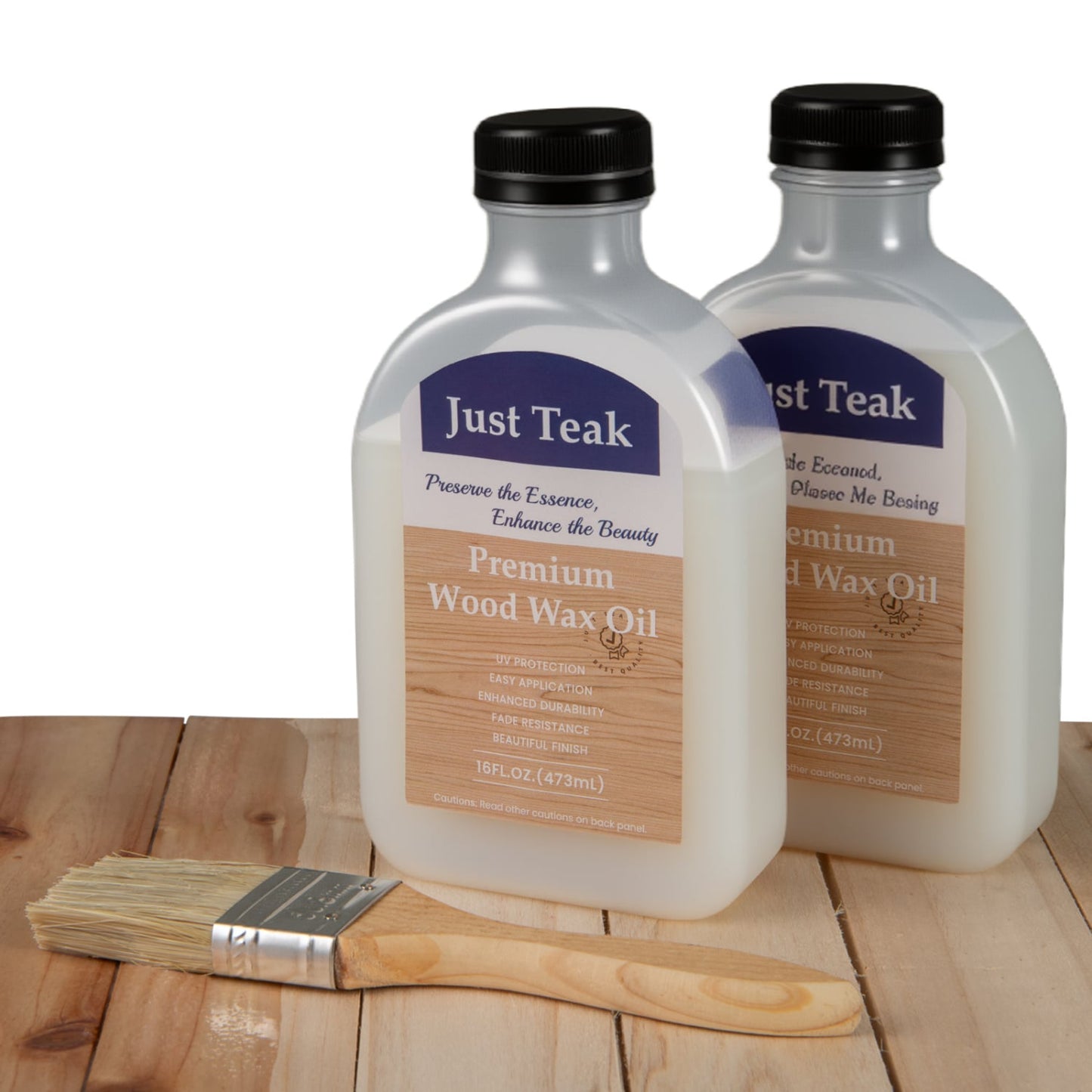 16 Oz Wood Oil Cleaner, Brightener, For Outdoor & Indoor Furniture