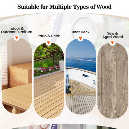 16 Oz Wood Oil Cleaner, Brightener, For Outdoor & Indoor Furniture