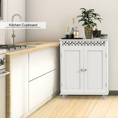 White Wooden 2-Door Storage Cabinet Cupboard, White Floor Cabinets at Gallery Canada