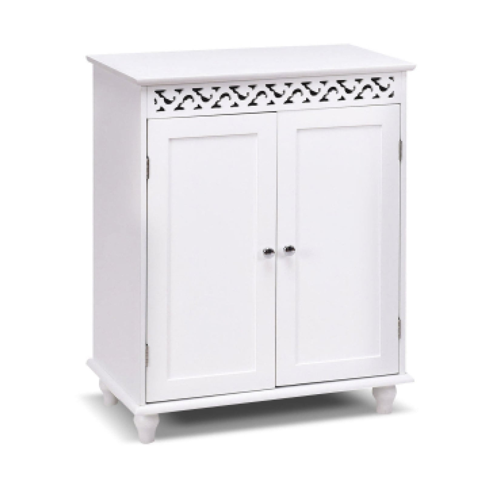 White Wooden 2-Door Storage Cabinet Cupboard, White Floor Cabinets White at Gallery Canada