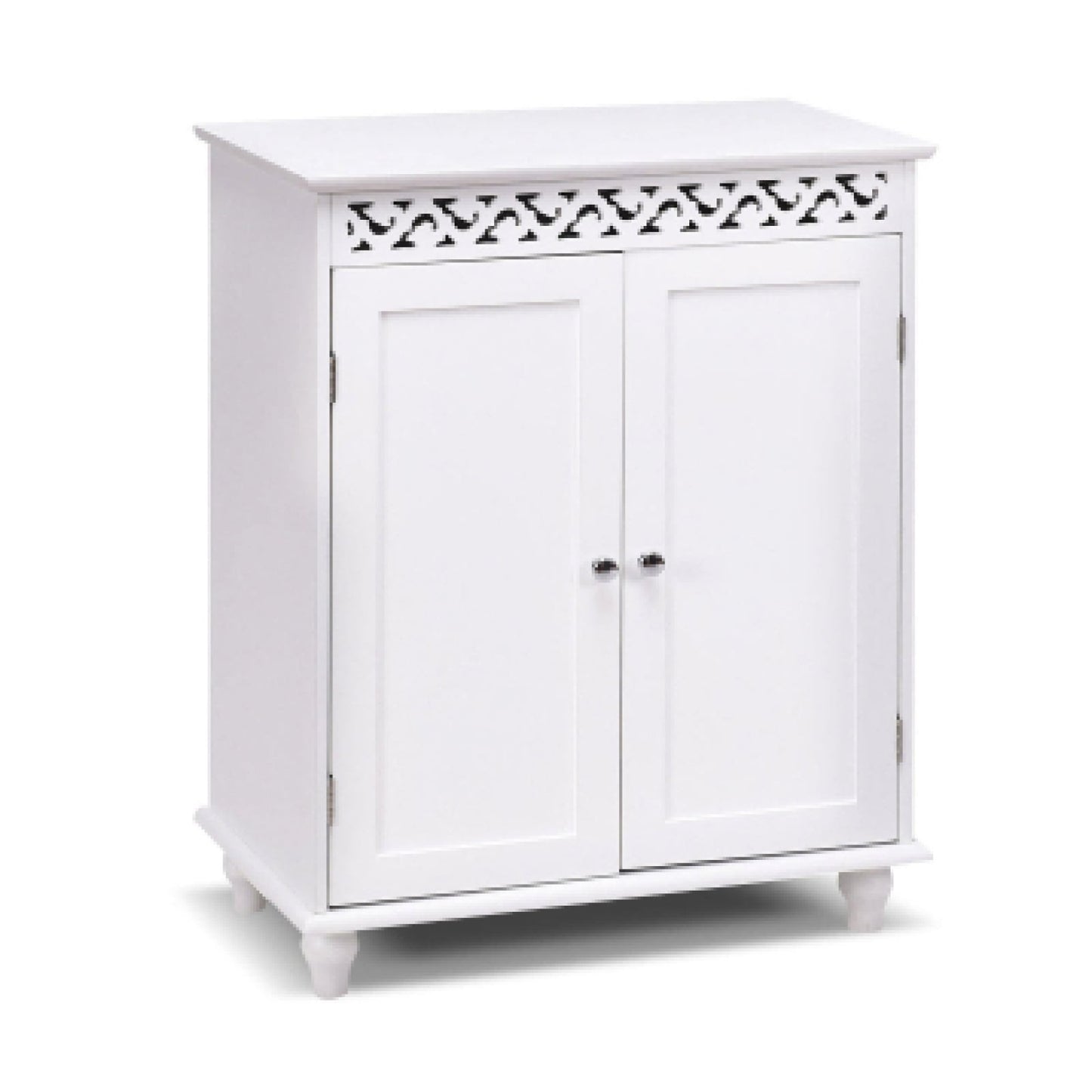 White Wooden 2-Door Storage Cabinet Cupboard, White Floor Cabinets White at Gallery Canada