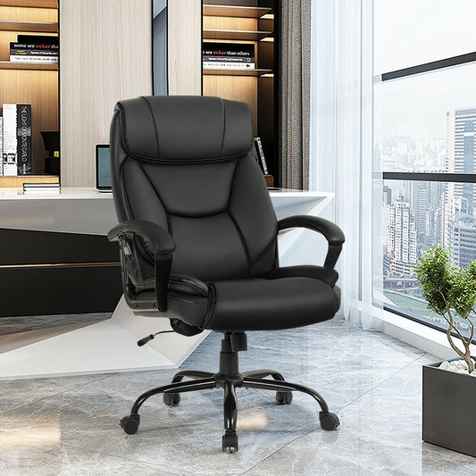 Big & Tall 500lb Massage Office Chair, Black - Gallery Canada