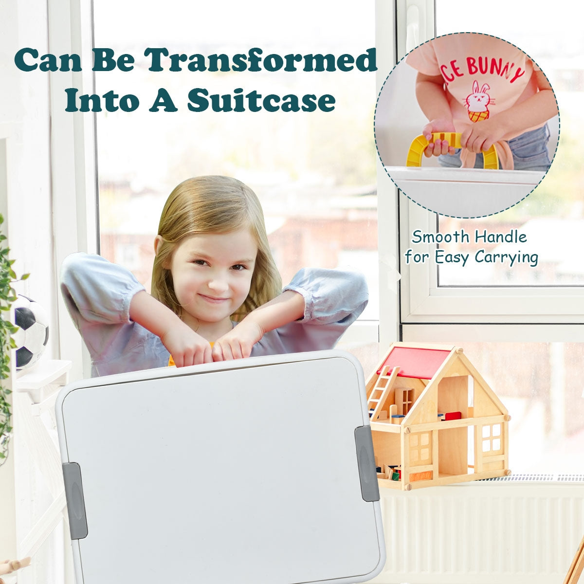 5-in-1 Kids Activity Table Set, White Kids Table & Chair Sets at Gallery Canada