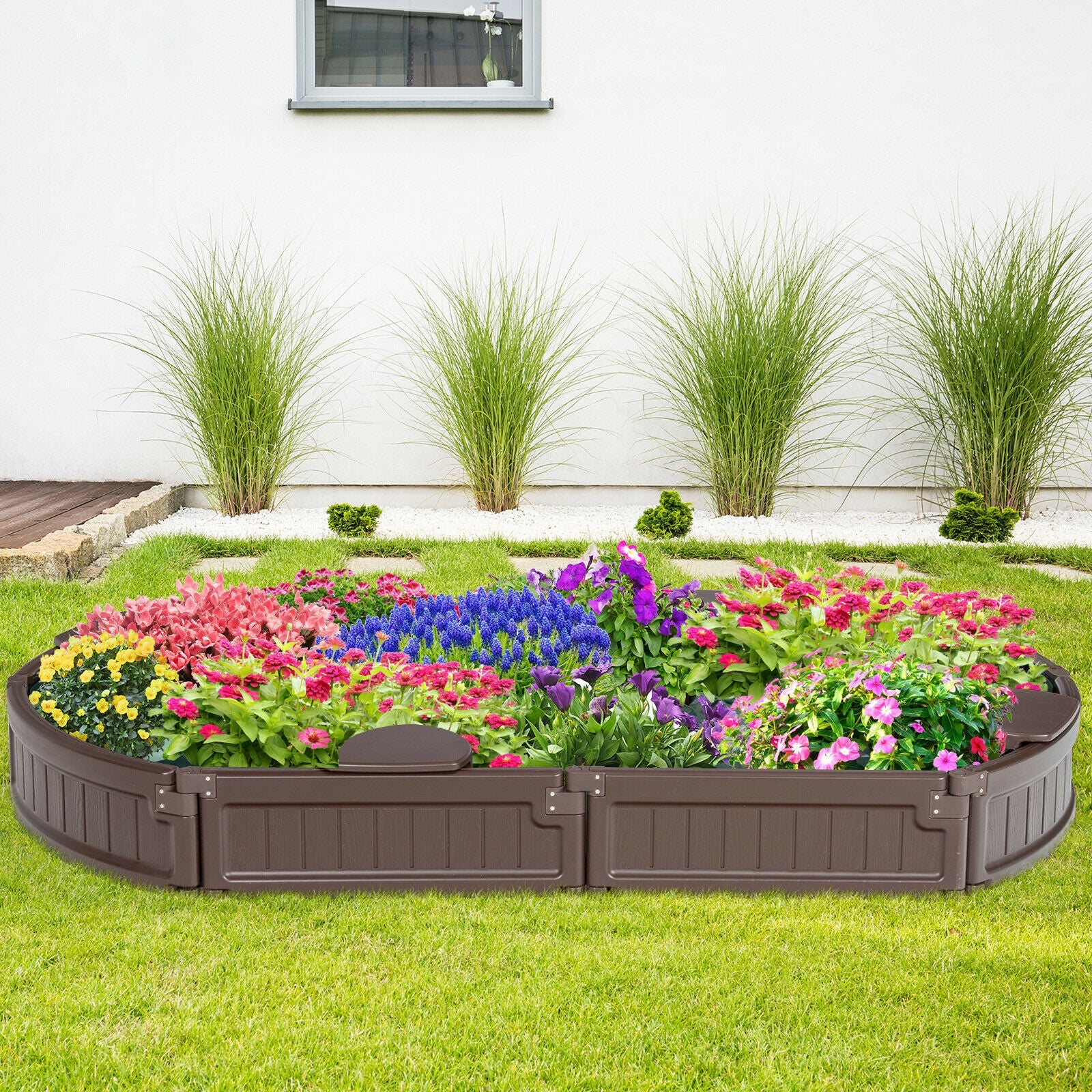 Sandbox with Built-in Corner Seat and Bottom Liner, Brown Sandboxes at Gallery Canada