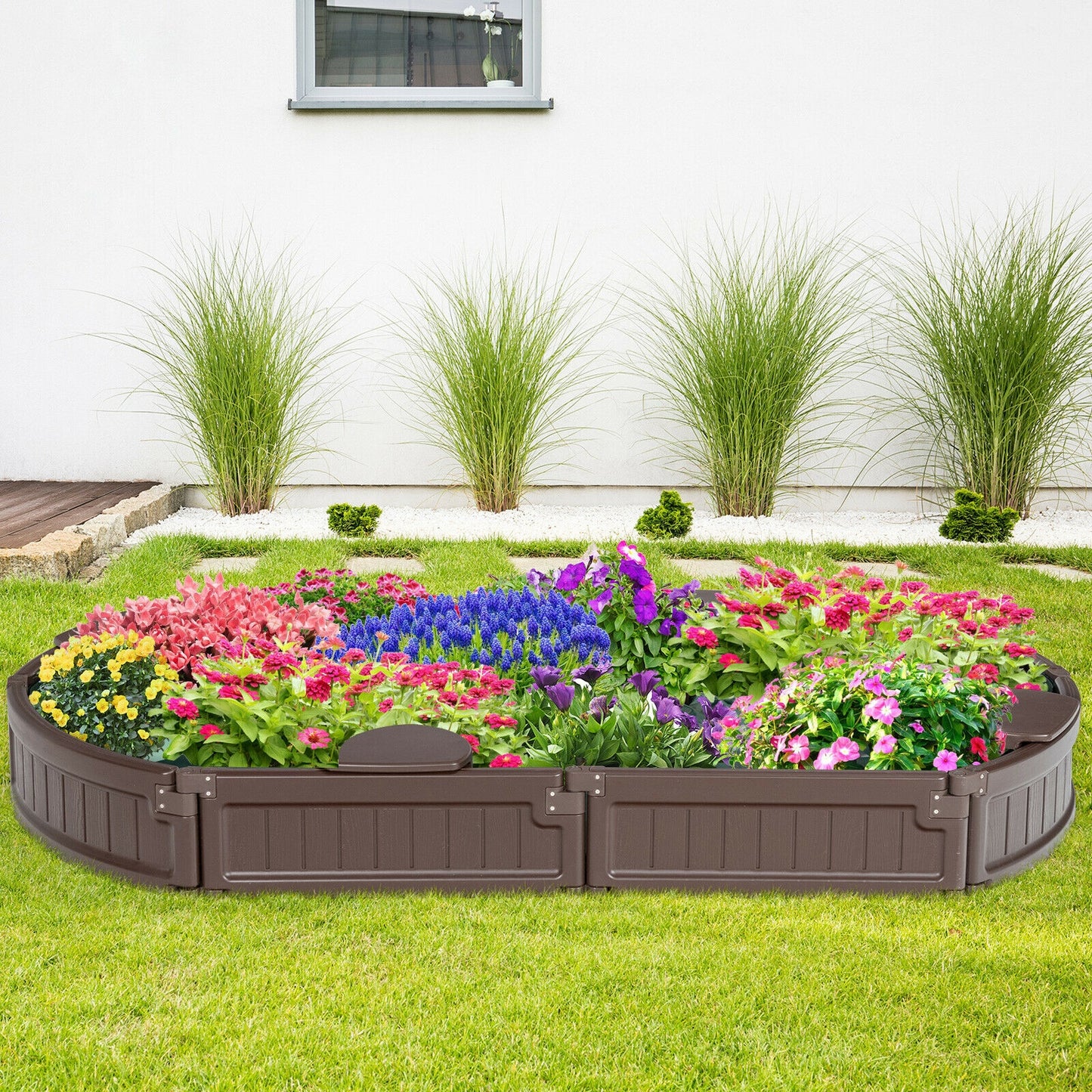 Sandbox with Built-in Corner Seat and Bottom Liner, Brown Sandboxes at Gallery Canada