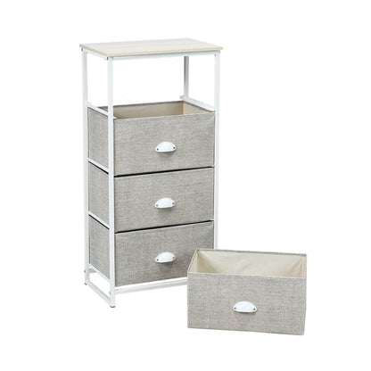 Chest Storage Tower Side Table Display Storage with 4 Drawers, Gray Dressers & Chests at Gallery Canada