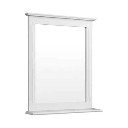 Wall Mounted Vanity Mirror With Shelf, White Wall Mirrors White at Gallery Canada