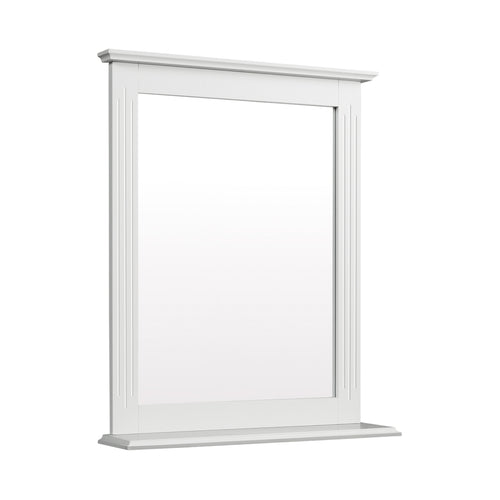 Wall Mounted Vanity Mirror With Shelf, White
