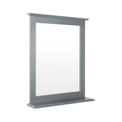 Wall Mounted Vanity Mirror With Shelf, Gray Wall Mirrors at Gallery Canada