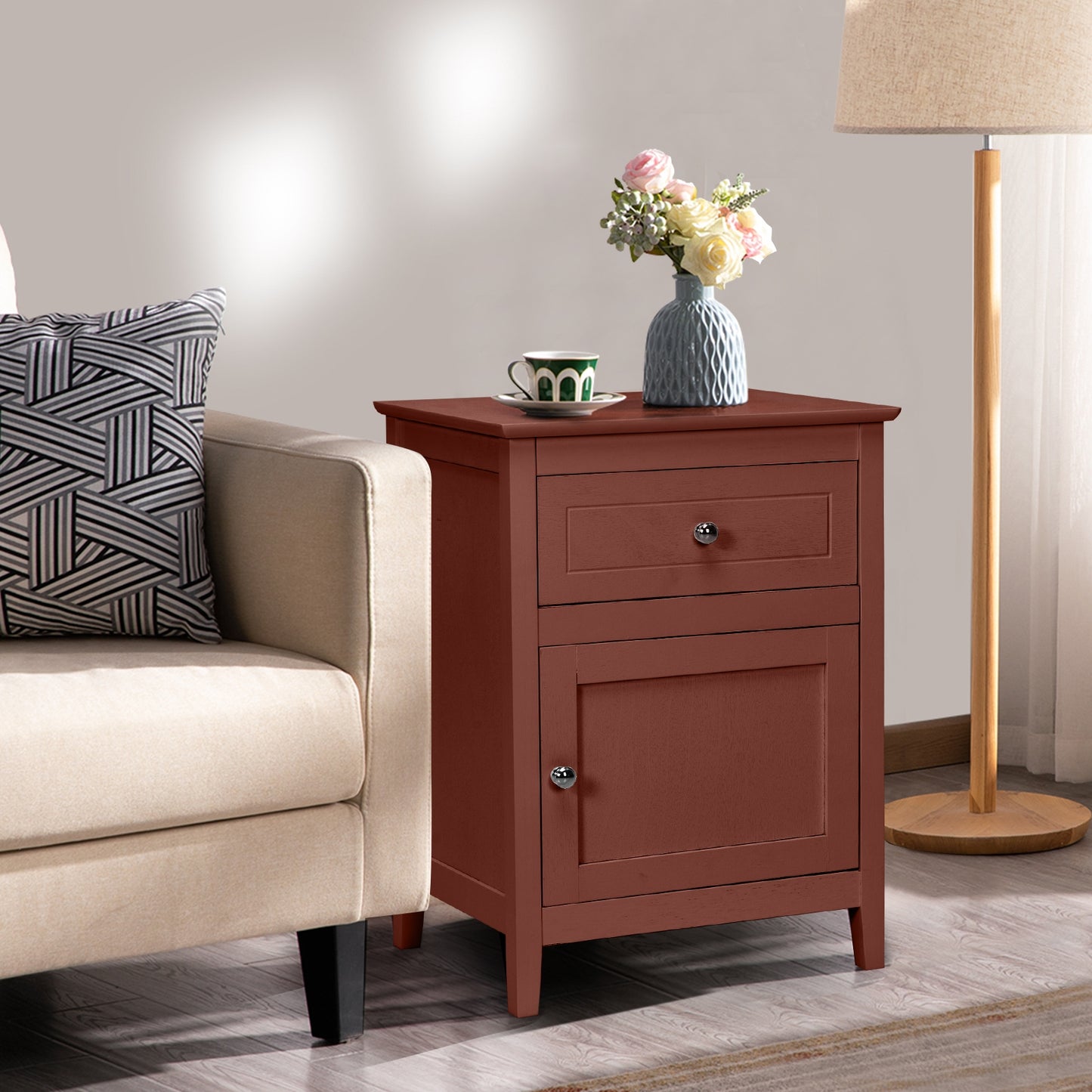 2-Tier Accent Table, Walnut Nightstands at Gallery Canada