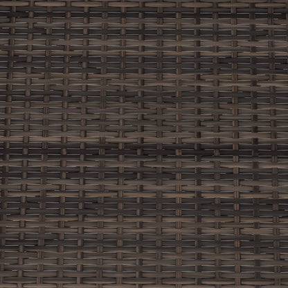 4 Pieces Outdoor Wicker Conversation Bistro Set with Soft Cushions and Tempered Glass Coffee Table, Brown Patio Conversation Sets at Gallery Canada