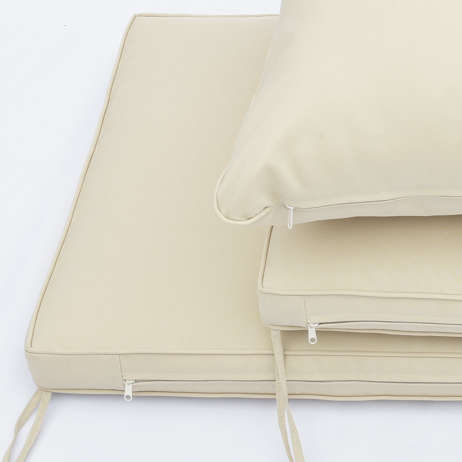 4 Pieces Outdoor Wicker Conversation Bistro Set with Soft Cushions and Tempered Glass Coffee Table, Brown Patio Conversation Sets at Gallery Canada