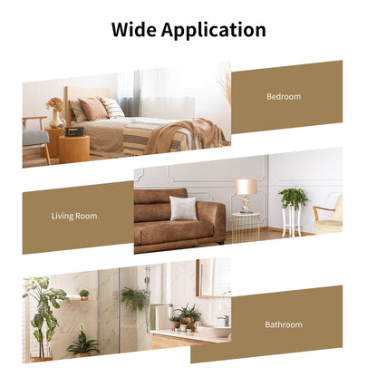 32 Inch x 20 Inch Metal Frame Wall-Mounted Rectangle Mirror, Golden Wall Mirrors at Gallery Canada