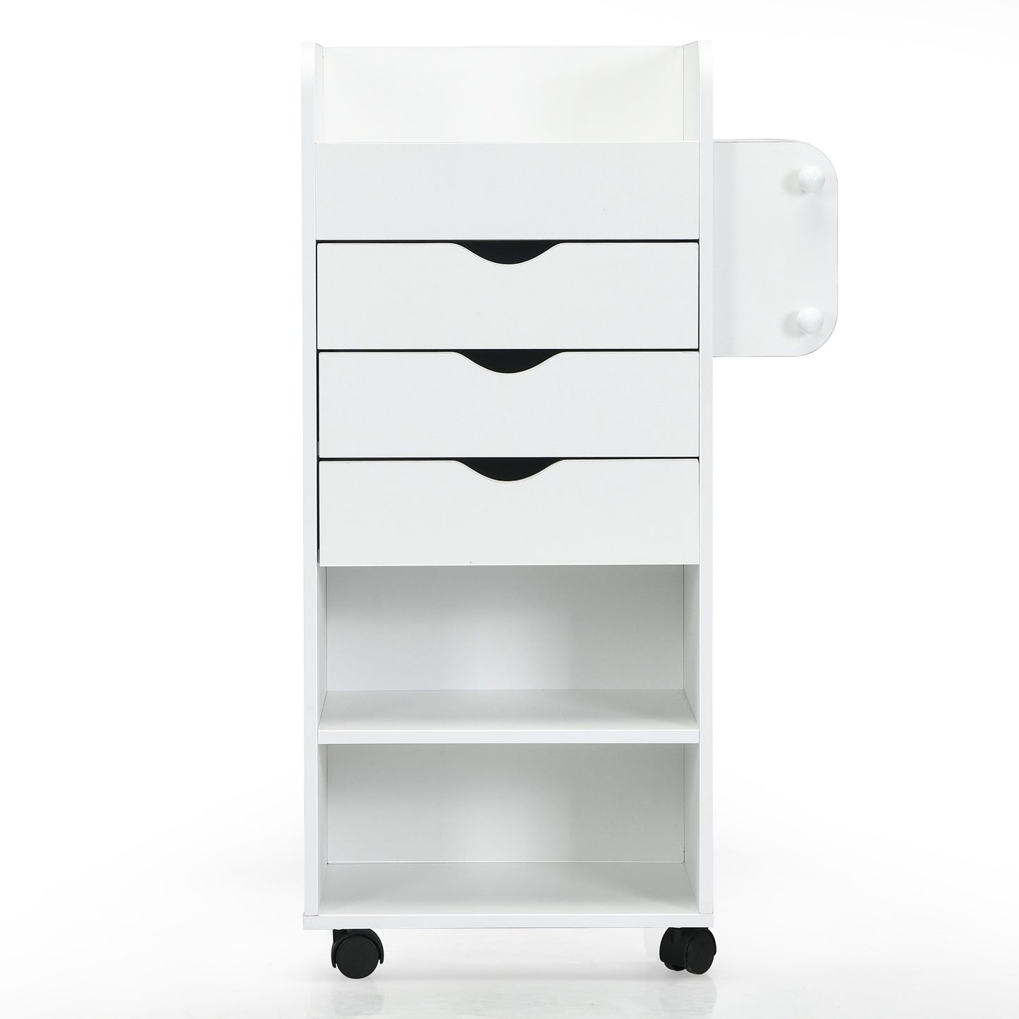 Wooden Rolling Craft Storage Cart, White File Cabinets at Gallery Canada